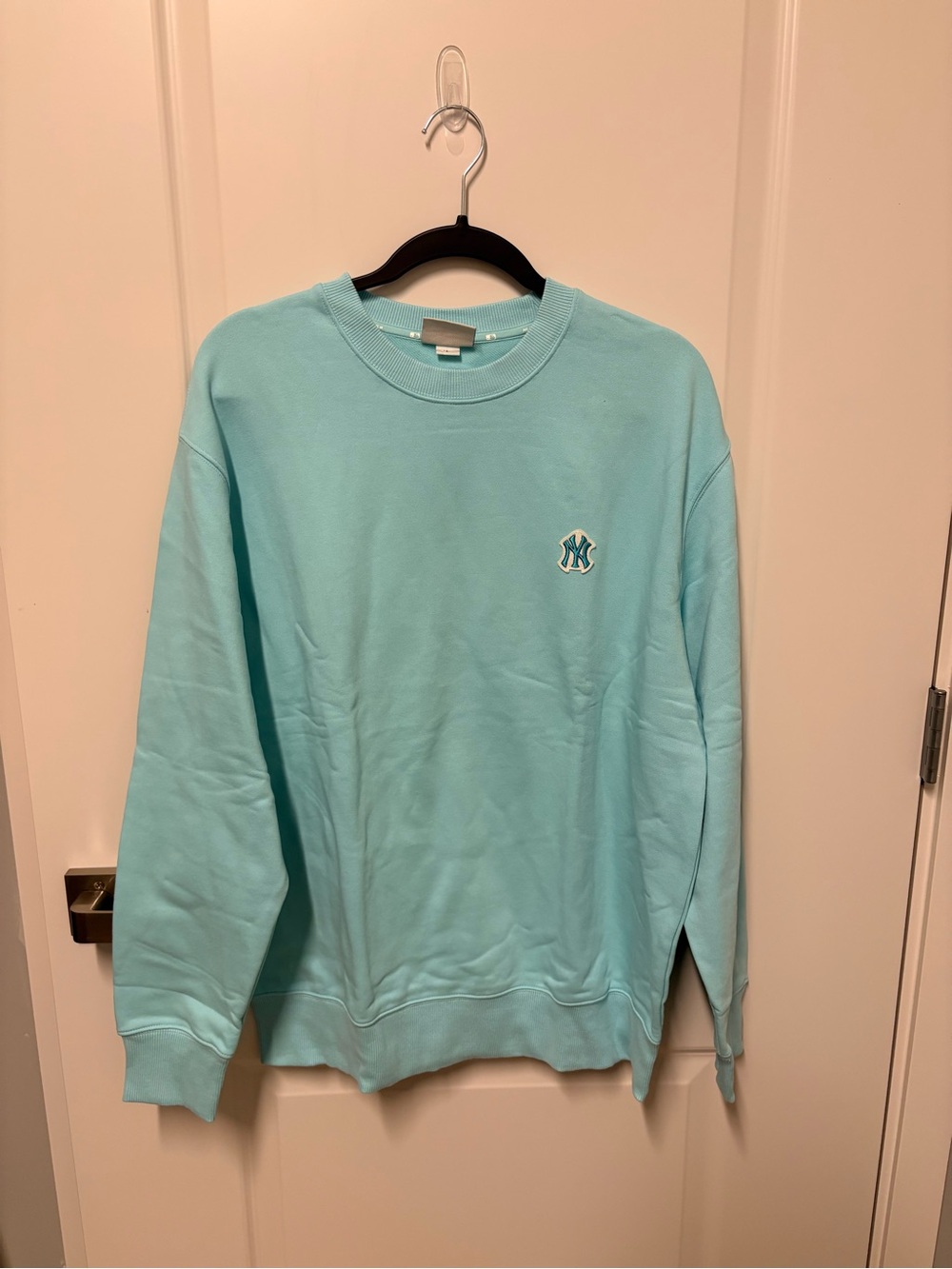 MLB Mint Blue Crewneck Sweatshirt with Small NY Logo